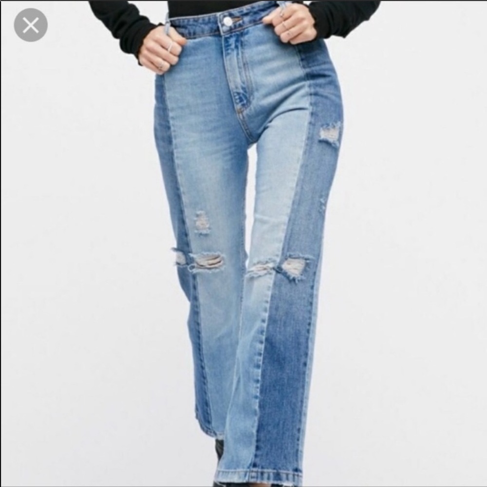 Free People two toned jeans